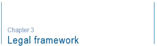 Chapter 3 Legal Framework