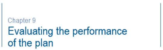Chapter 9 Evaluation the performance of the plan