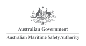 Commonwealth Coat of Arms of Australia. Text with the words Australian Government.
Text with the words Australian Maritime Safety Authority
