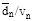 Start formula start fraction average of d subscript n over v subscript n end fraction end formula