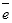 Symbol representing the average of e 