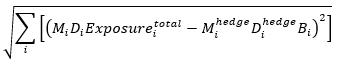 A formula to calculate Column 4 CVA capital formula component 3 for an ADI with eligible CVA hedges according to Attachment A of APS 180.