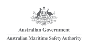 Commonwealth Coat of Arms of Australia. Text with the words Australian Government.
Text with the words Australian Maritime Safety Authority
