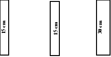 Image of motorway lane markings for Germany, including width dimensions for a left edge lane marking, a centre line and a right edge lane marking.