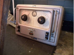 Photograph showing machine with dials.
