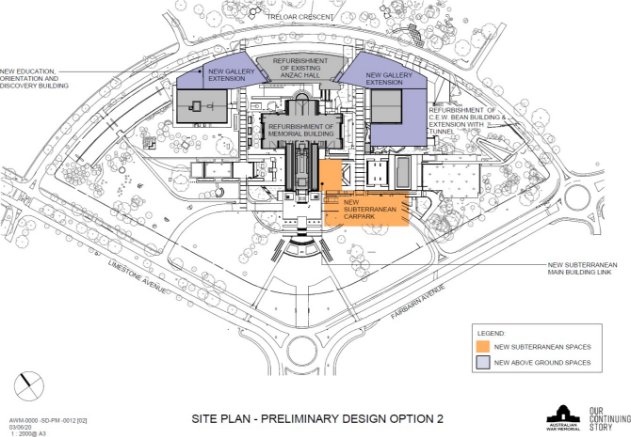Site map with option 2 laid out.