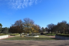 Western Precinct looking at Flanders Memorial Garden.