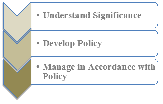 - Understand Significance
- Develop Policy
- Manage in Accordance with Policy
