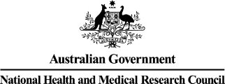NHMRC logo in header