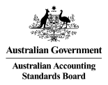 AASB logo with Australian crest and text identifying the Australian Government and the Australian Accounting Standards Board