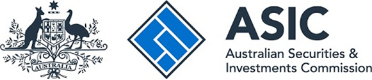 Commonwealth Coat of Arms and ASIC logo