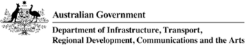 Commonwealth Coat of Arms of Australia
Australian Government - Department of Infrastructure, Transport, Regional Development, Communications and the Arts Logo
