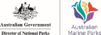 Director of National Parks and Australian Marine Parks Logos.