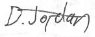 Signature that reads D. Jordan 