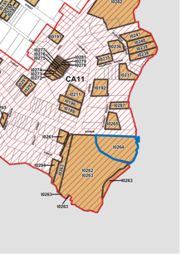 Picture is a map that shows the vicinity of Kirribilli Heritage Conservation Area and highlights areas for consideration of heritage conservation.