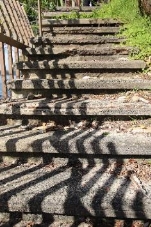 a picture of concrete steps