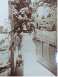A sepia tone image of the previous Kirribilli House entry gate