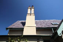 A picture of a chimney at Kirribilli House