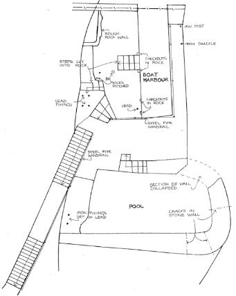 A picture of a site plan drawing